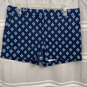 DALIA COLLECTION / Blue Print Shorts Size 10